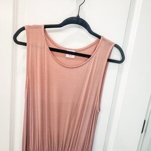 Elegant Pink Maxi Dress